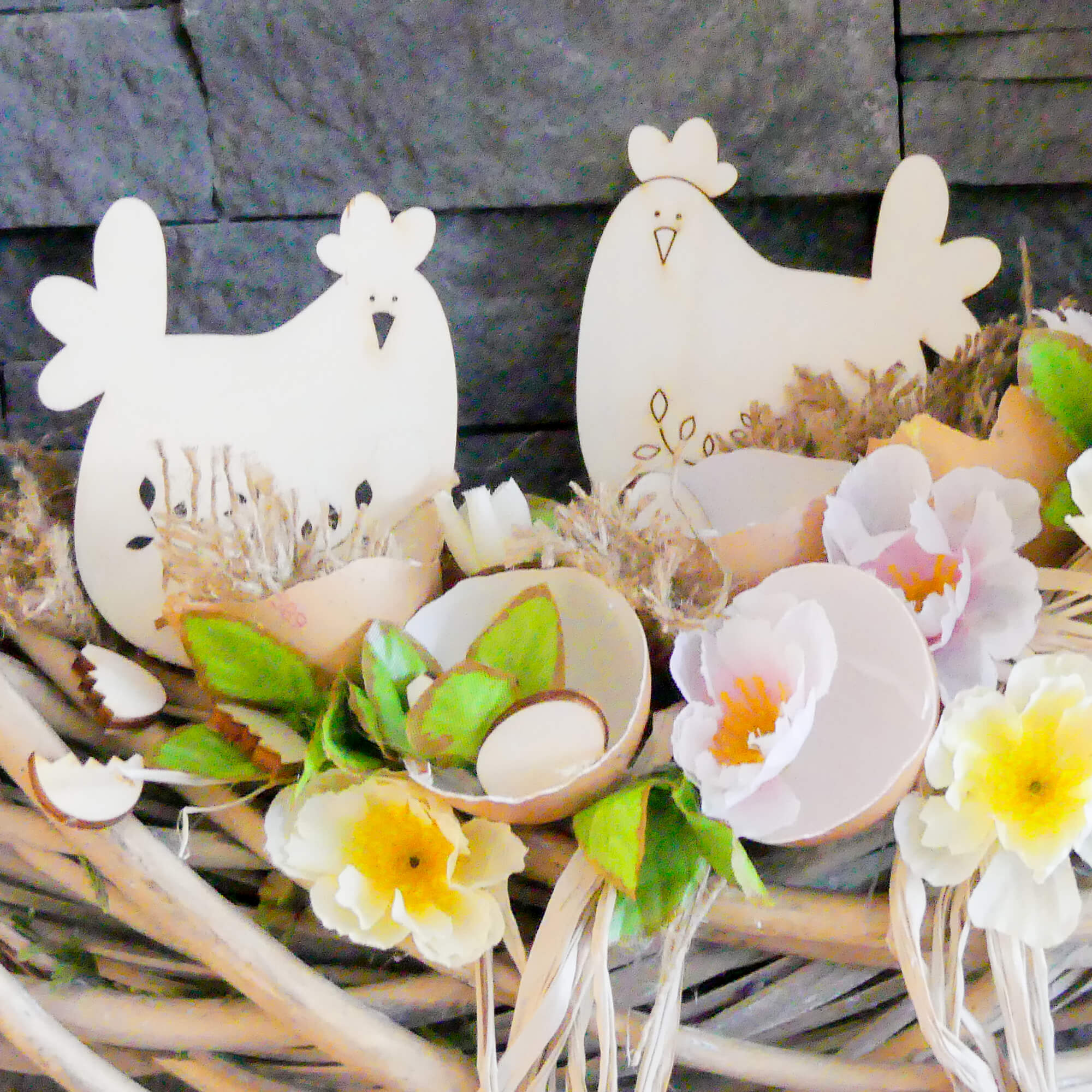 Velikonoční věnec dekorace - Vyrobte si sami